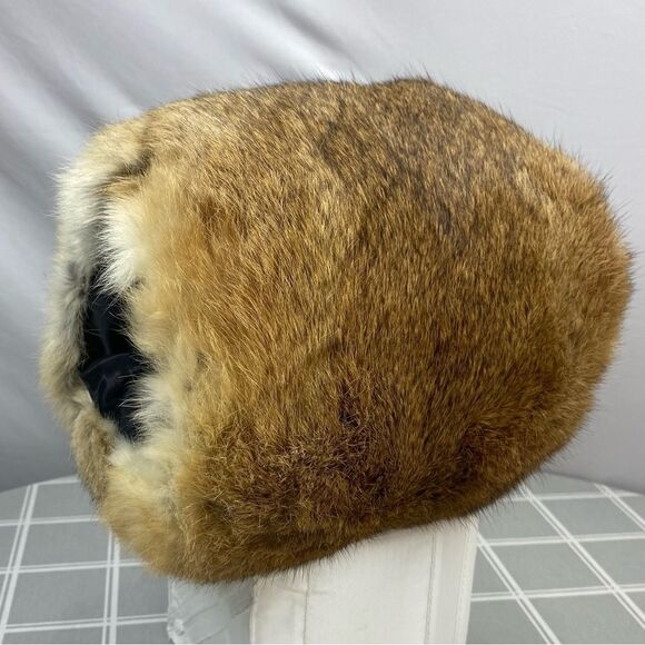 Real Fur Muff Hand Warmer Rare Vtg Hand Stitched Lining & Pocket Winter Wedding - Picture 1 of 9